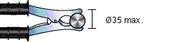 Термопара для и трубопроводов с зажимом TMDT 2-36