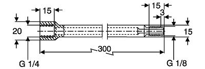 Комбинированный удлиняющий переходник с ниппелем