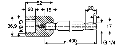 Удлиняющий переходник с клапаном
