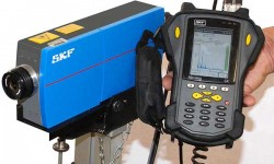 Рис. 3: Портативный комплект для анализа вибраций, состоящий из лазерного виброметра SKF и системы SKF Microlog