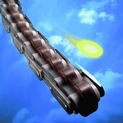 Двойная+ роликовая цепь Tsubaki 