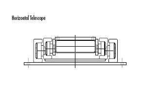 горизонтальный телескопический стеллаж