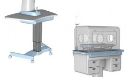 Рис.1: Офтальмологическое оборудование (слева) и кувез для новорождённых (внизу)