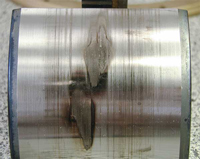 повреждение при сколжении задиры подшипника