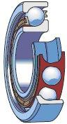 однорядный радиально-упорный шарикоподшипник