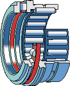 комбинированный игольчатый роликоподшипник совмещенный с упорным цилиндрическим роликоподшипником