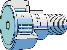 опорный ролик с эксцентриковой втулкой