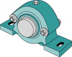 неразъемный стационарный корпус подшипника TN