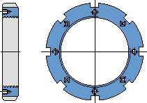 стопорная гайка со стопорным бугилем
