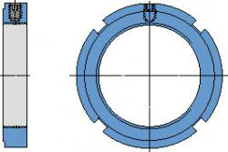 стопорная гайка со стопорным винтом