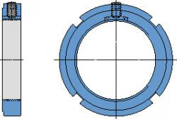 стопорная гайка со встроенным фиксирующим устройством