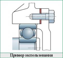 Пример использования плоского уплотнения