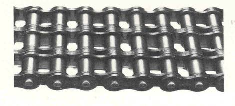 трехрядная приводная цепь