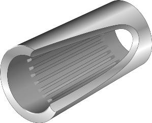 Цельные втулки со смазочными канавками для цепи Tsubaki ANSI G7