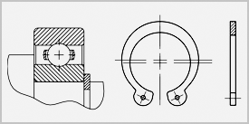 Кольцо пружинное упорное А20 ГОСТ 13942-86