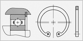 Кольцо пружинное упорное А30 ГОСТ 13943-86