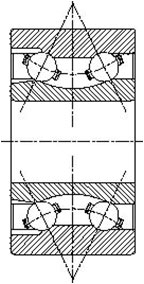 Шарикоподшипники радиально-упорные двухрядные и сдвоенные